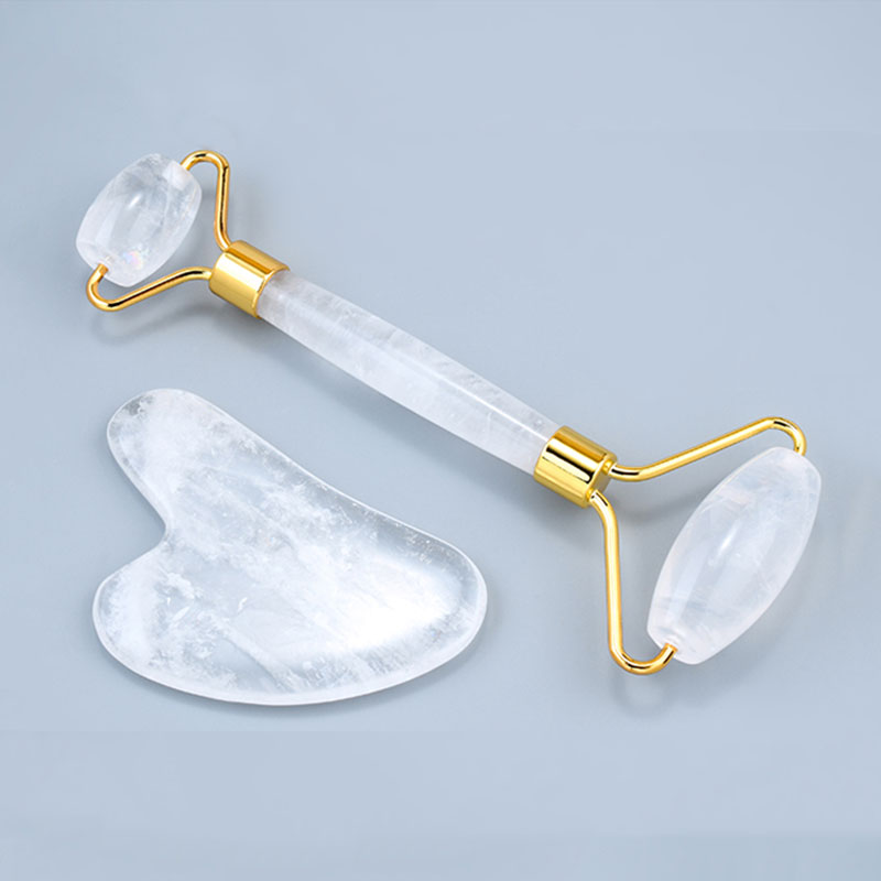 Jade Roller Stone - Натуральный белый кристалл, массажный ролик для